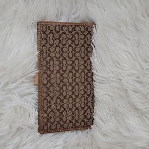 Authentic COACH checkbook cover